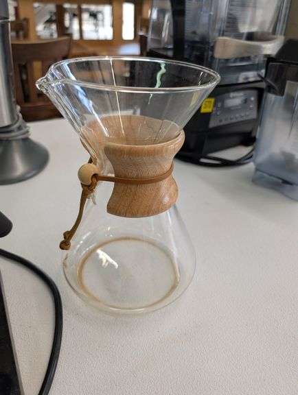 lot of electric gooseneck kettle, and glass pour over coffee caraffe