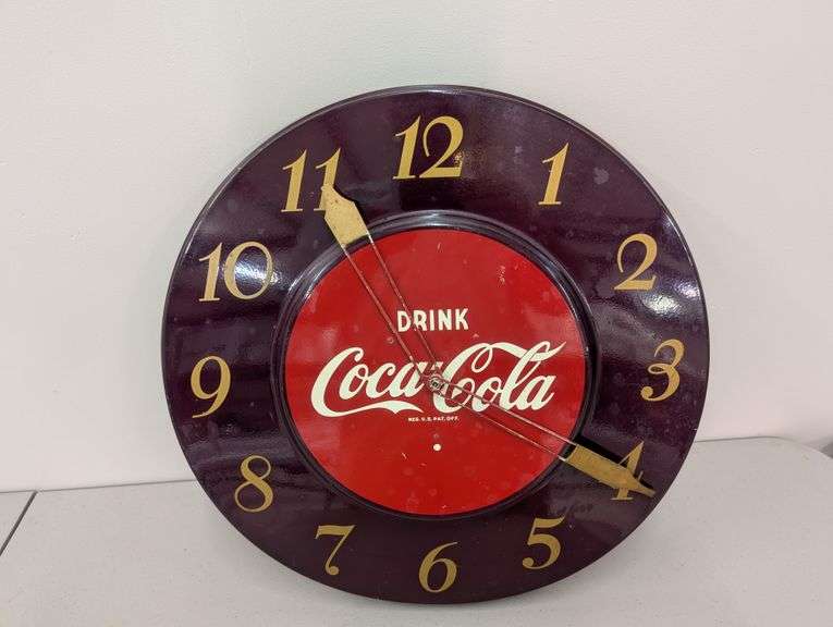 Vintage GE Telechron Coca Cola Advertising Clock