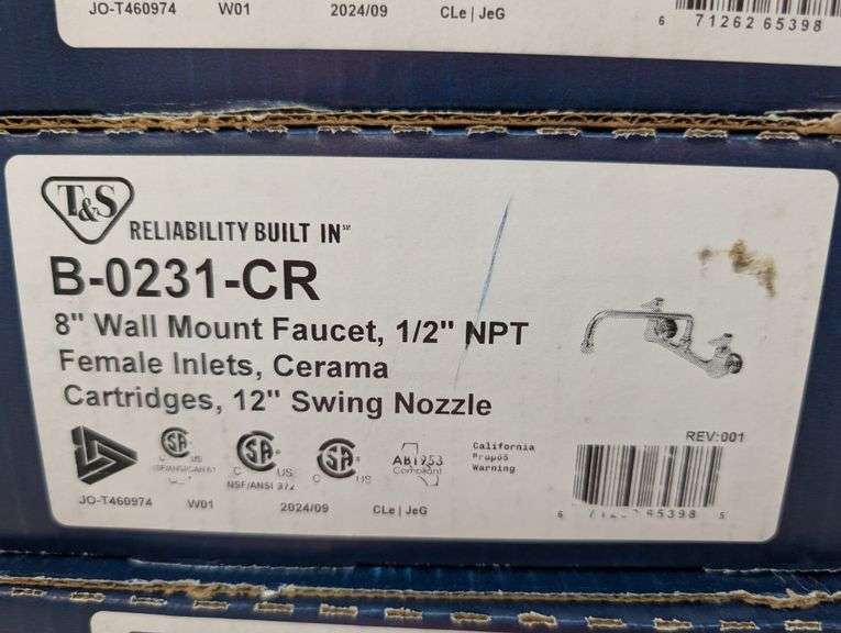 T&S Wall mount faucet.