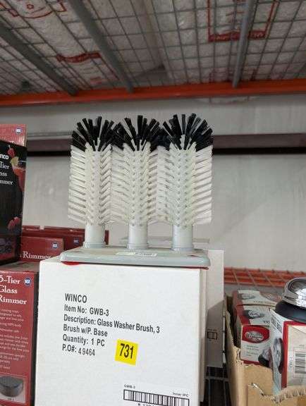 Lot of five 3 brush glass washer brushes