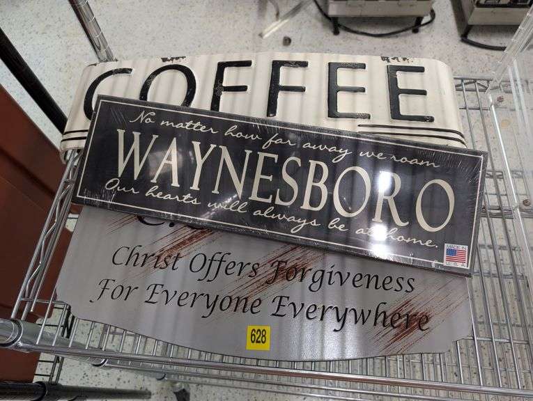 lot of three decorative signs