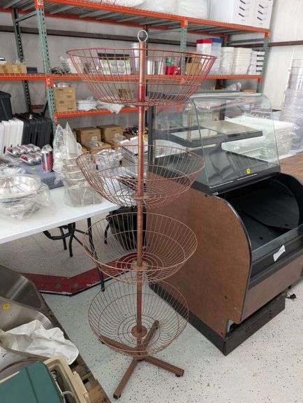 Four tier fruit basket rack