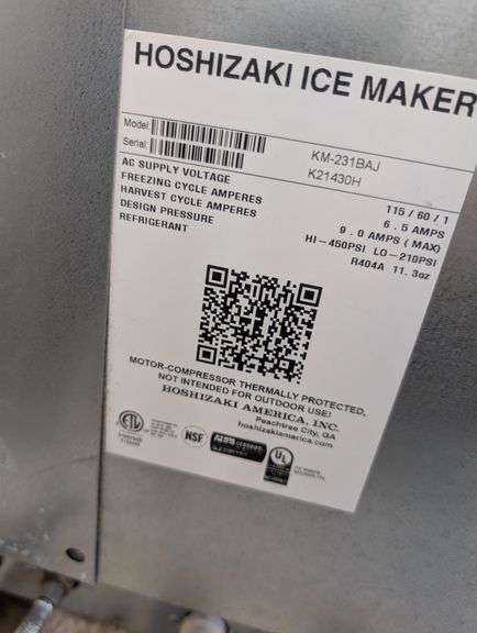 Hoshizaki KM-231BAJ Ice Maker