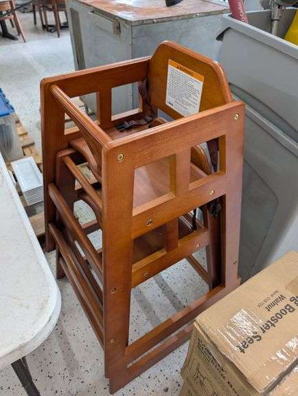 Lot of children's high chairs and boosters. NEW