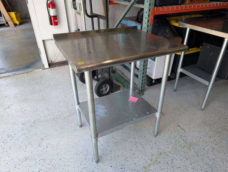 Commercial Stainless Prep Table. 30"x35"x25"