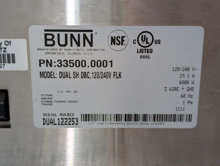 Bunn Dual DBC Coffee Maker with Caraffes