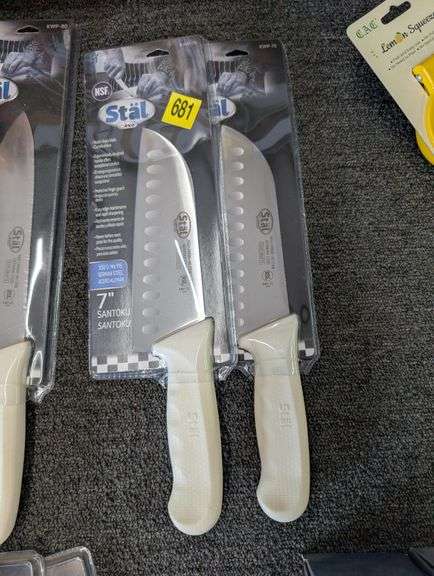 lot of two Stäl 7" commercial knives.