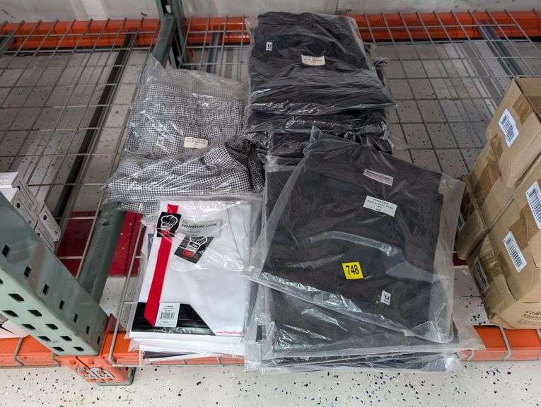 Bulk lot of various chef uniforms