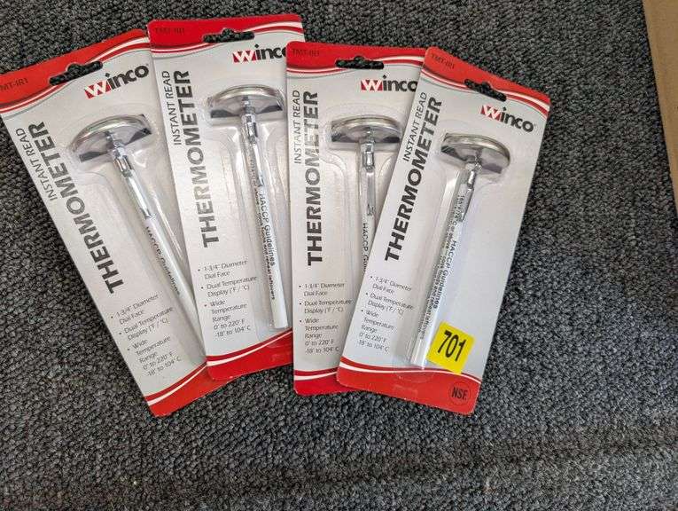 Lot of four Winco instant read thermometers