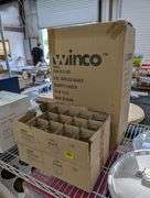 lot of 84 new in box 6 oz swirled shakers with tops.