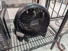 Lot of microwave, coffee makers, and fan.