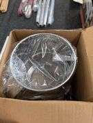 Lot of two 8 cup rotary sifters with sifting pan