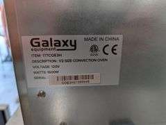 Galaxy 177COE3H half size convection oven.