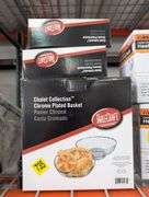 Lot of six Crome plated roll baskets