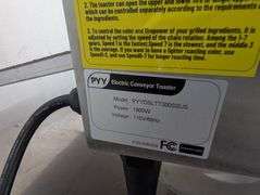 PYY Electric Conveyor Toaster. New Old Stock