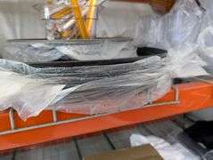 Bulk lot of serving platters and table crumbers