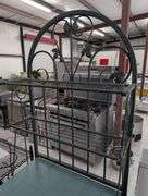 Decorative metal baker's rack.