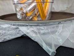 Bulk lot of serving platters and table crumbers