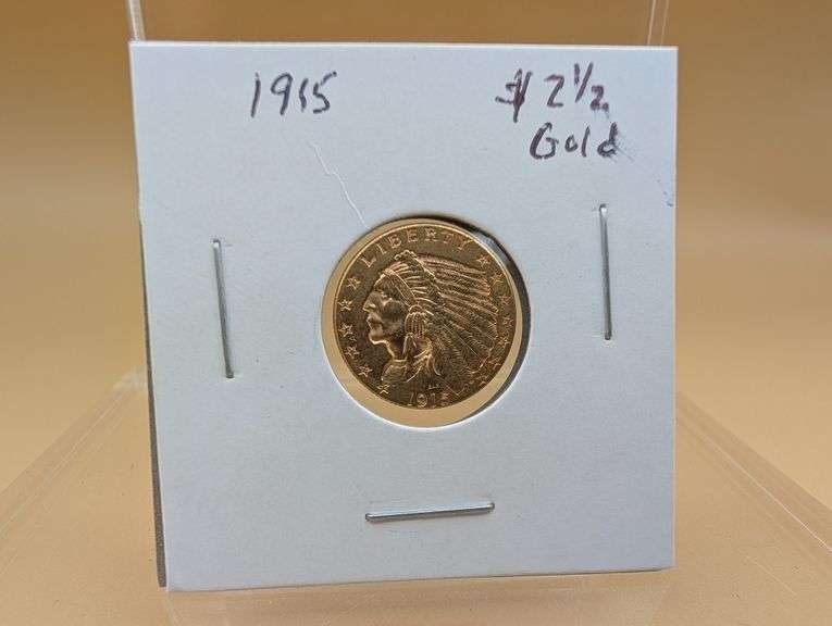 1915 $2.50 Indian Head Gold Piece
