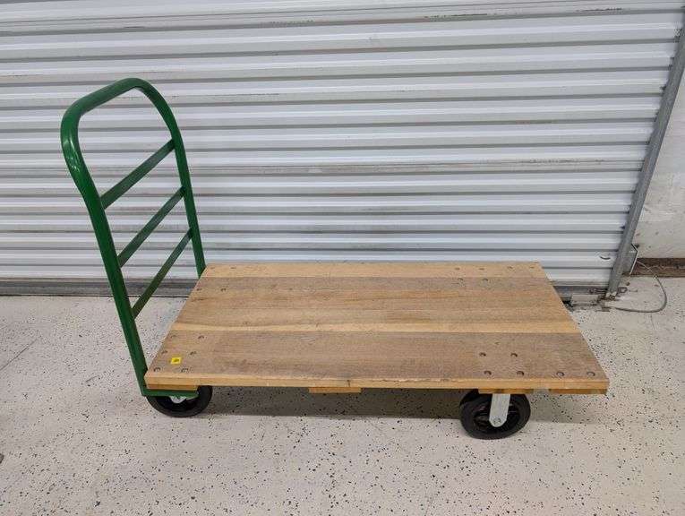 ULINE Wooden Platform Cart. 48x24x11