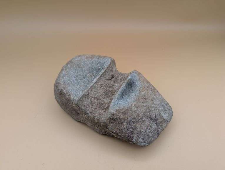 Native American Grooved Stone Axe Head