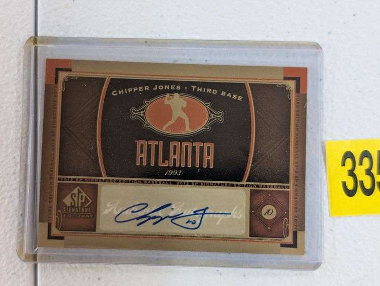 Chipper Jones 2012 SP Signature Series Autograph