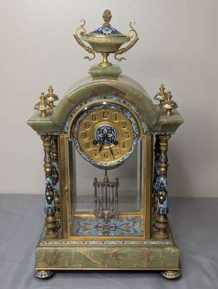 Antique Bailey Banks & Biddle French Gilt Style Shelf Clock