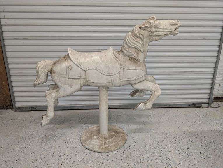 Large Vintage Cast Aluminum Horse