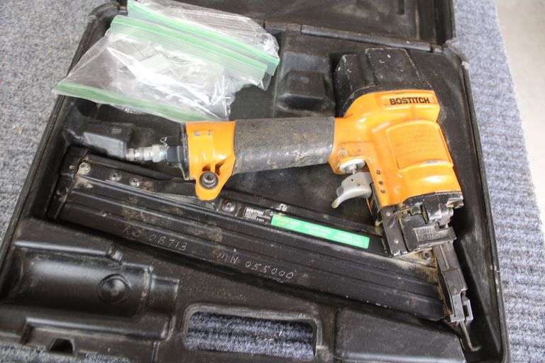 Bostitch pneumatic brad nailer w/case Lee Real Estate & Auction Service