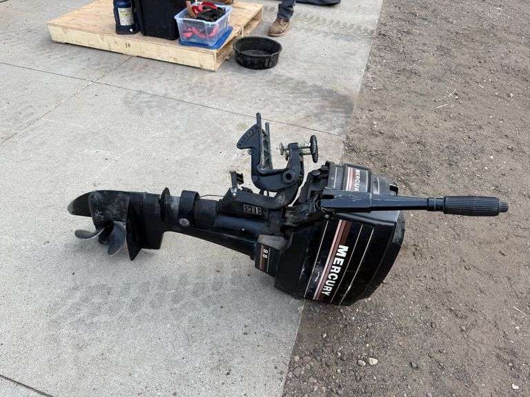 Mercury 9.8 hp. outboard motor Lee Real Estate & Auction Service