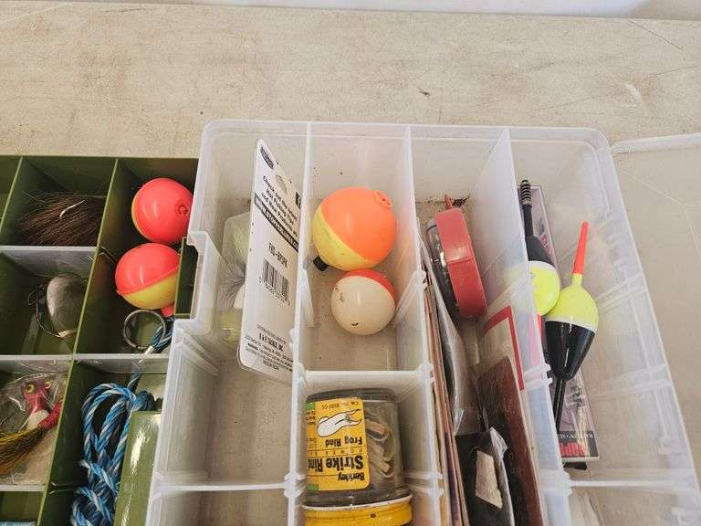 Fishing Lures in Tackle Organizers Lee Real Estate & Auction Service