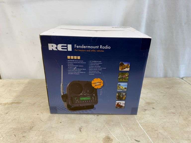 REI Fender Mount Radio - NEW - Lee Real Estate & Auction Service