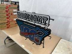Bud Light 100 Year NFL Neon Lighted Sign