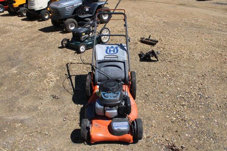 Husqvarna push mower w/bagger Lee Real Estate & Auction Service