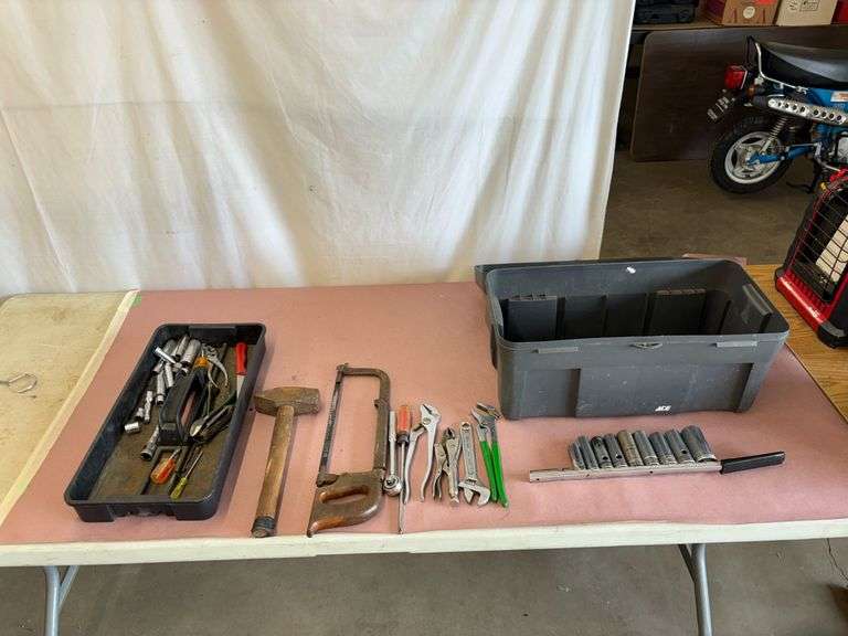Tool Box w/ Sockets & Other