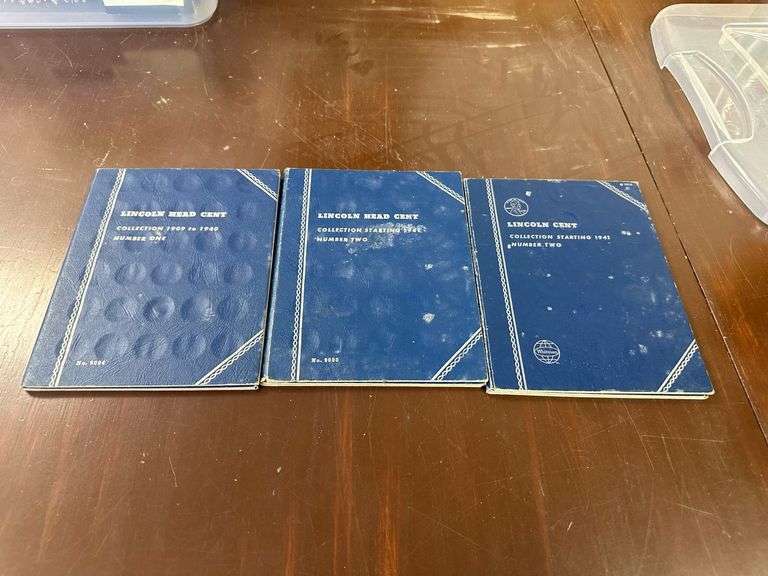 (3) Partial Lincoln Head Books