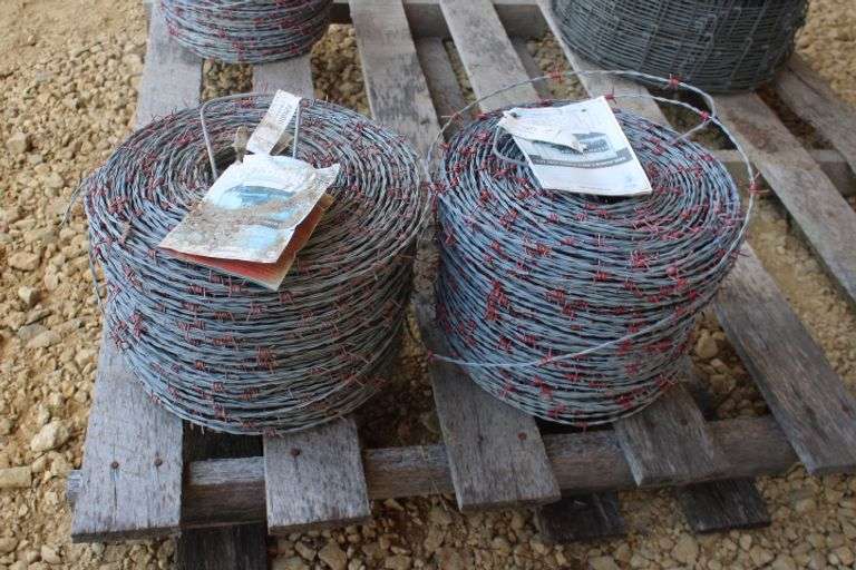 2 new rolls of barbed wire