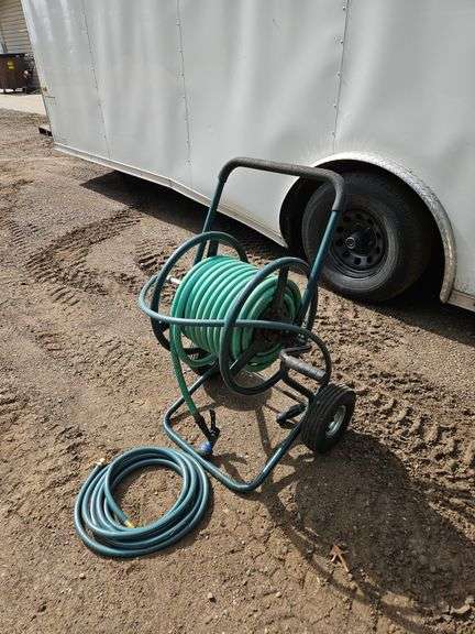 Garden Hose Reel and Hose