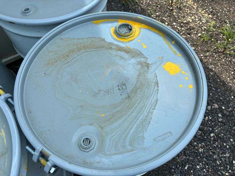(4) Metal 55-Gallon Barrels w/ Lids