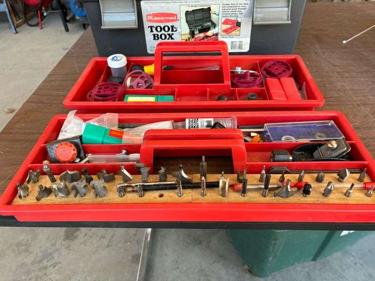 Router Bits, Plates, & Tool Box