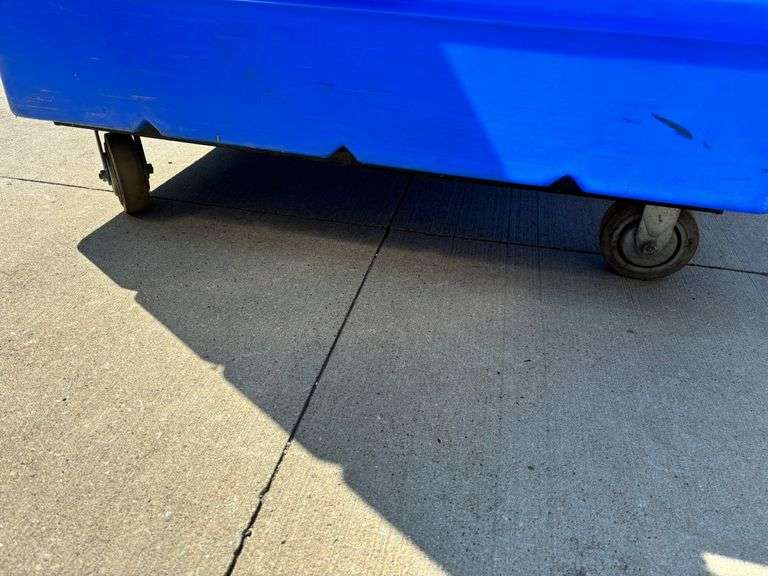 Blue Container on Wheels