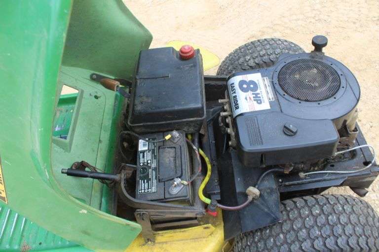 John Deere riding lawn mower