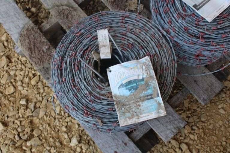 2 new rolls of barbed wire