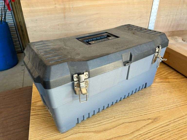 Plastic Tool Box w/ Boat Trim Grease