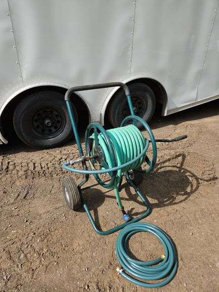 Garden Hose Reel and Hose
