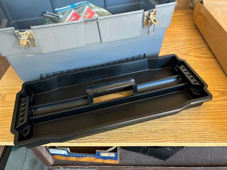 Plastic Tool Box w/ Boat Trim Grease