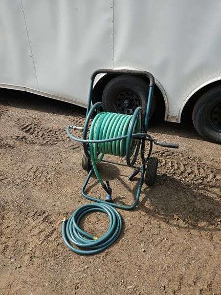 Garden Hose Reel and Hose