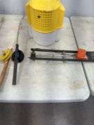 Ice Fishing Poles, Minnow Bucket & Tip Up