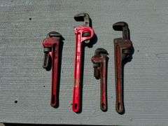 (4) Pipe Wrenches