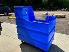 Blue Container on Wheels